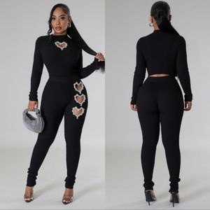 Rhinestone heart set